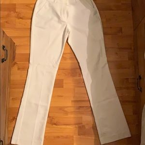 Express white 10L barely boot dress pants